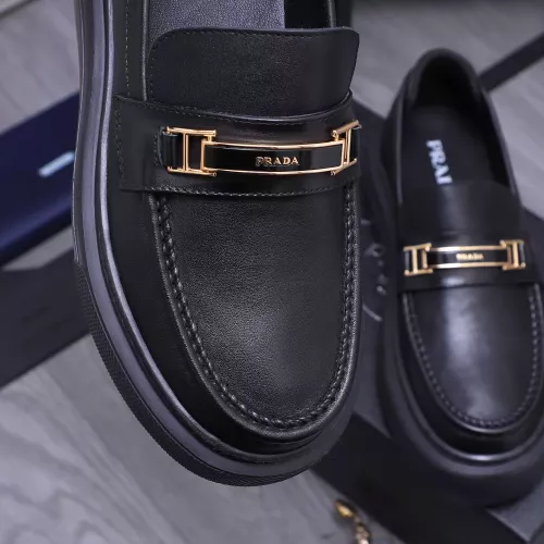 Replica Prada Leather Shoes For Men #1318461 $96.00 USD for Wholesale