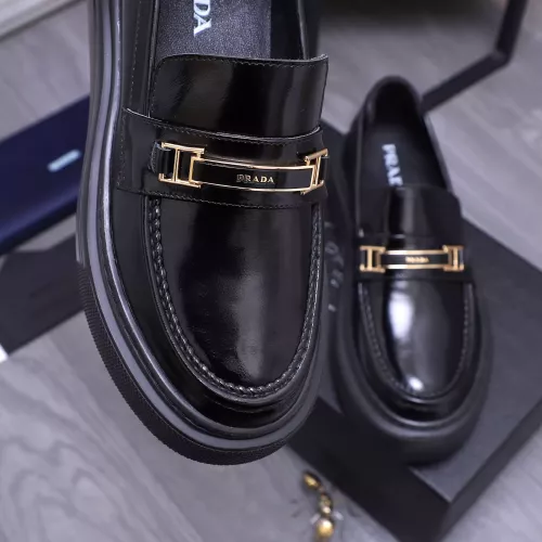 Replica Prada Leather Shoes For Men #1318462 $96.00 USD for Wholesale