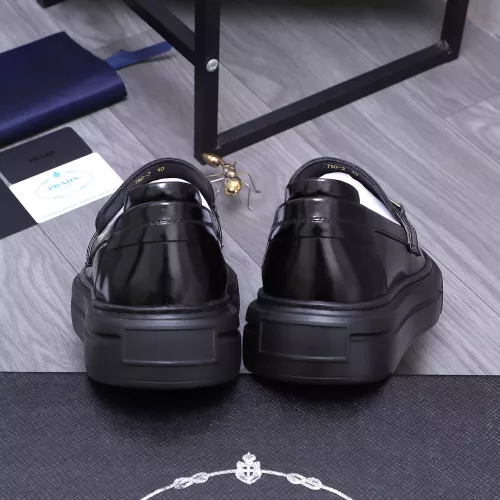 Replica Prada Leather Shoes For Men #1318462 $96.00 USD for Wholesale