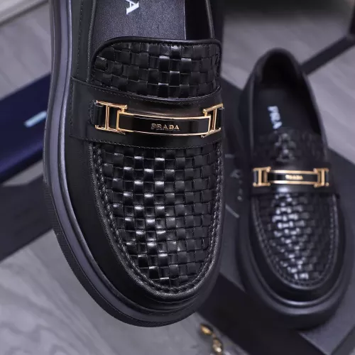 Replica Prada Leather Shoes For Men #1318463 $96.00 USD for Wholesale
