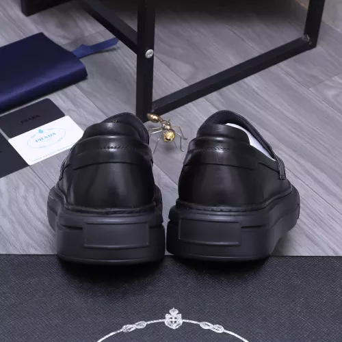 Replica Prada Leather Shoes For Men #1318465 $96.00 USD for Wholesale