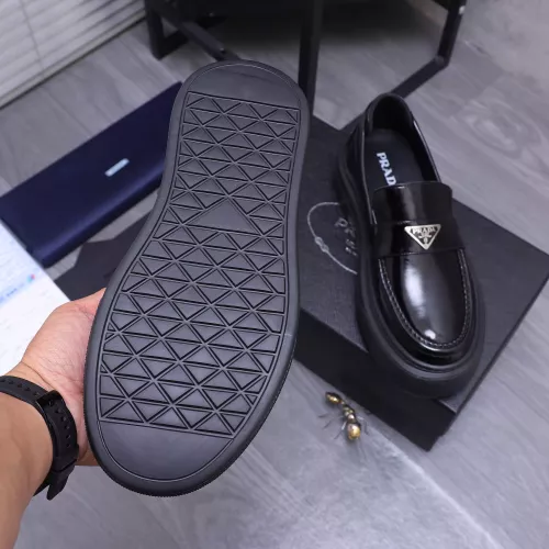 Replica Prada Leather Shoes For Men #1318466 $96.00 USD for Wholesale