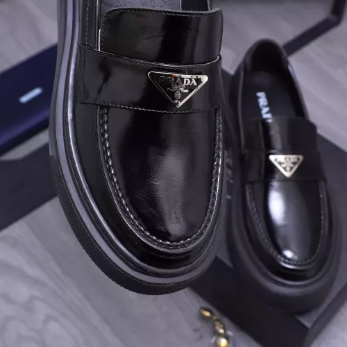 Replica Prada Leather Shoes For Men #1318466 $96.00 USD for Wholesale
