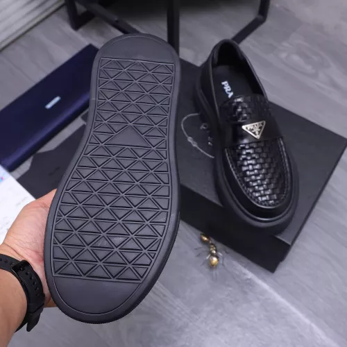 Replica Prada Leather Shoes For Men #1318467 $96.00 USD for Wholesale