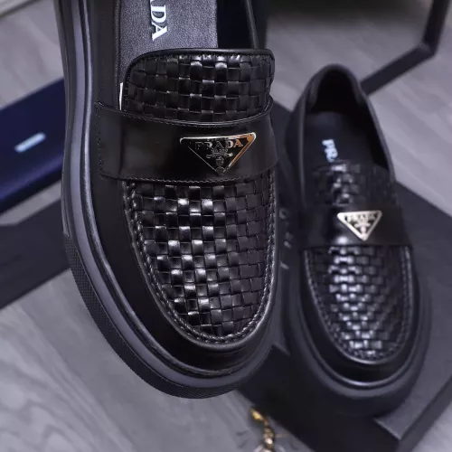 Replica Prada Leather Shoes For Men #1318467 $96.00 USD for Wholesale