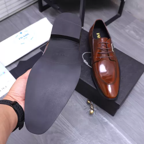 Replica Prada Leather Shoes For Men #1318469 $100.00 USD for Wholesale