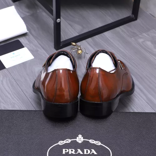 Replica Prada Leather Shoes For Men #1318469 $100.00 USD for Wholesale