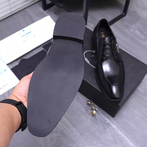 Replica Prada Leather Shoes For Men #1318470 $100.00 USD for Wholesale