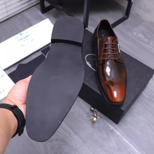Replica Prada Leather Shoes For Men #1318471 $100.00 USD for Wholesale