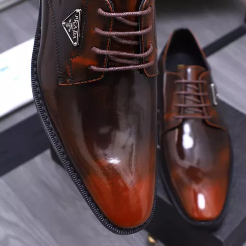 Replica Prada Leather Shoes For Men #1318471 $100.00 USD for Wholesale