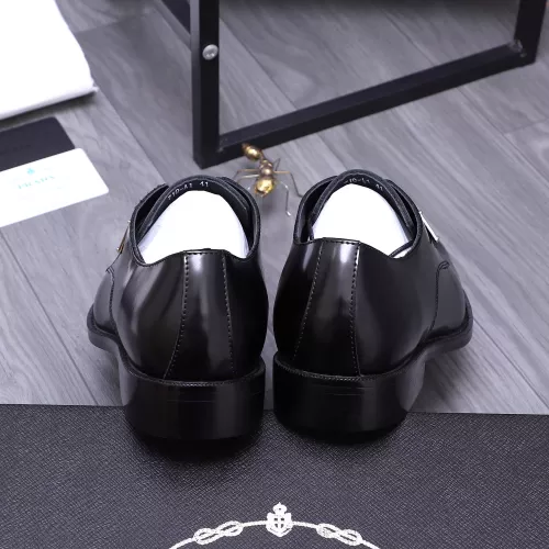 Replica Prada Leather Shoes For Men #1318473 $100.00 USD for Wholesale