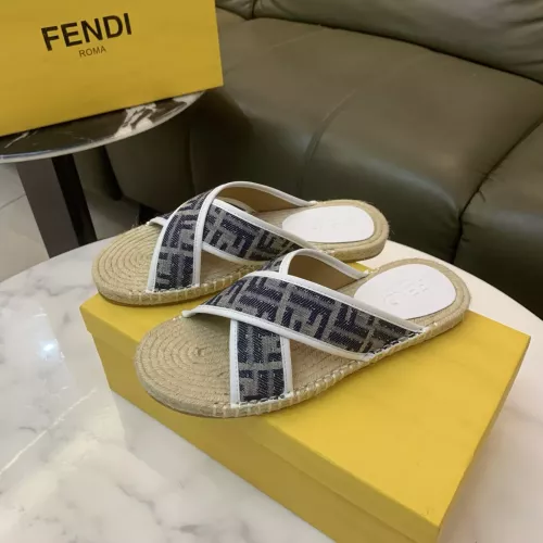 Wholesale Fendi Slippers For Men #1318475 $60.00 USD, Wholesale Quality Replica Fendi Slippers