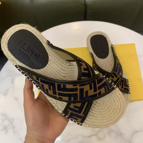 Wholesale Fendi Slippers For Men #1318486 $60.00 USD, Wholesale Quality Replica Fendi Slippers
