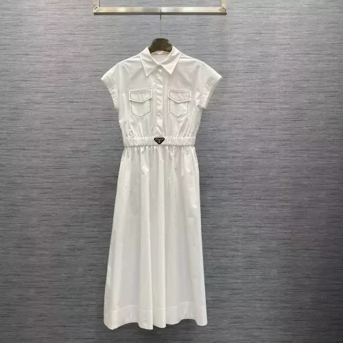 Wholesale Prada Dresses Short Sleeved For Women #1318599 $80.00 USD, Wholesale Quality Replica Prada Dresses