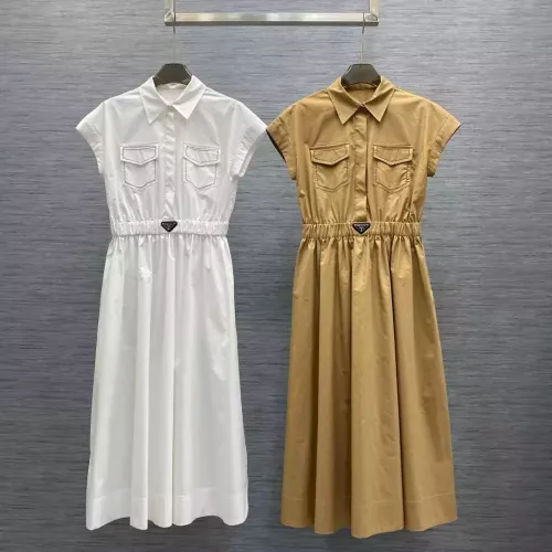 Replica Prada Dresses Short Sleeved For Women #1318600 $80.00 USD for Wholesale