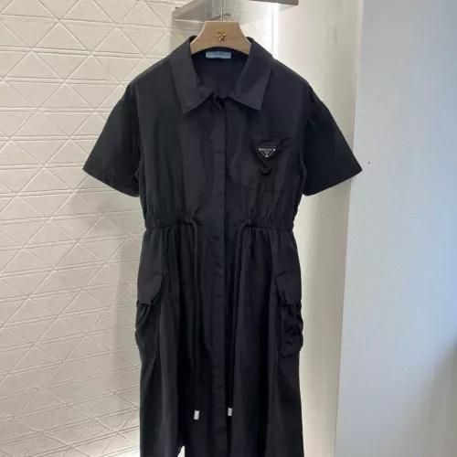 Wholesale Prada Dresses Short Sleeved For Women #1318601 $76.00 USD, Wholesale Quality Replica Prada Dresses