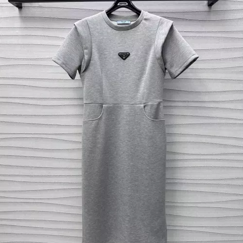 Wholesale Prada Dresses Short Sleeved For Women #1318604 $100.00 USD, Wholesale Quality Replica Prada Dresses