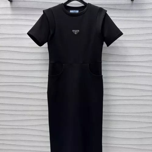 Wholesale Prada Dresses Short Sleeved For Women #1318605 $100.00 USD, Wholesale Quality Replica Prada Dresses