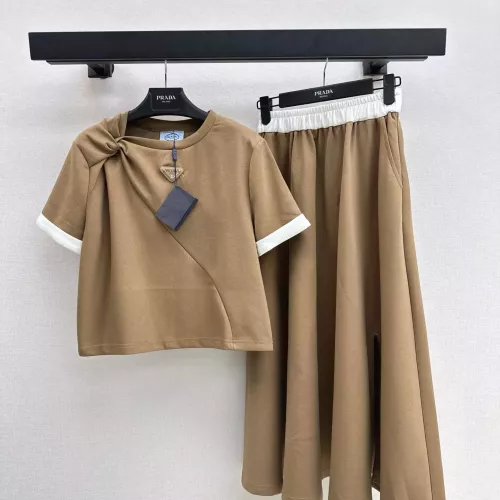 Wholesale Prada Tracksuits Short Sleeved For Women #1318684 $98.00 USD, Wholesale Quality Replica Prada Tracksuits