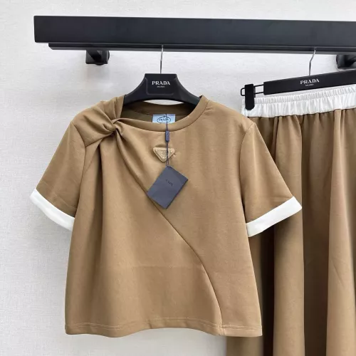 Replica Prada Tracksuits Short Sleeved For Women #1318684 $98.00 USD for Wholesale