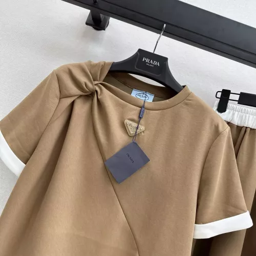 Replica Prada Tracksuits Short Sleeved For Women #1318684 $98.00 USD for Wholesale