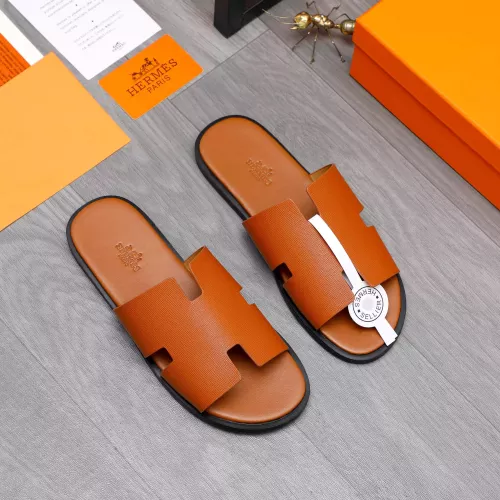 Replica Hermes Slippers For Men #1318792 $48.00 USD for Wholesale