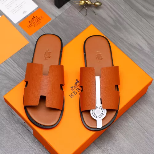 Replica Hermes Slippers For Men #1318792 $48.00 USD for Wholesale