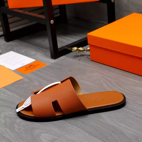 Replica Hermes Slippers For Men #1318792 $48.00 USD for Wholesale