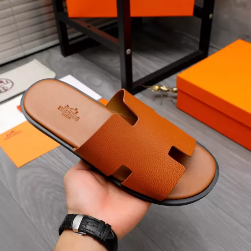 Replica Hermes Slippers For Men #1318792 $48.00 USD for Wholesale
