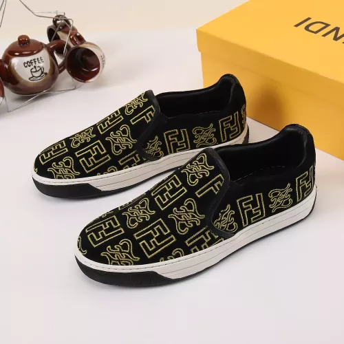 Wholesale Fendi Casual Shoes For Men #1318953 $76.00 USD, Wholesale Quality Replica Fendi Casual Shoes