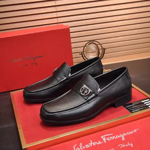 Wholesale Salvatore Ferragamo Leather Shoes For Men #1319123 $98.00 USD, Wholesale Quality Replica Salvatore Ferragamo Leather Shoes
