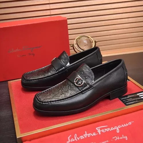 Wholesale Salvatore Ferragamo Leather Shoes For Men #1319124 $98.00 USD, Wholesale Quality Replica Salvatore Ferragamo Leather Shoes