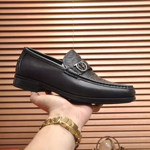 Replica Salvatore Ferragamo Leather Shoes For Men #1319124 $98.00 USD for Wholesale