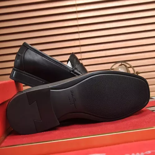 Replica Salvatore Ferragamo Leather Shoes For Men #1319124 $98.00 USD for Wholesale
