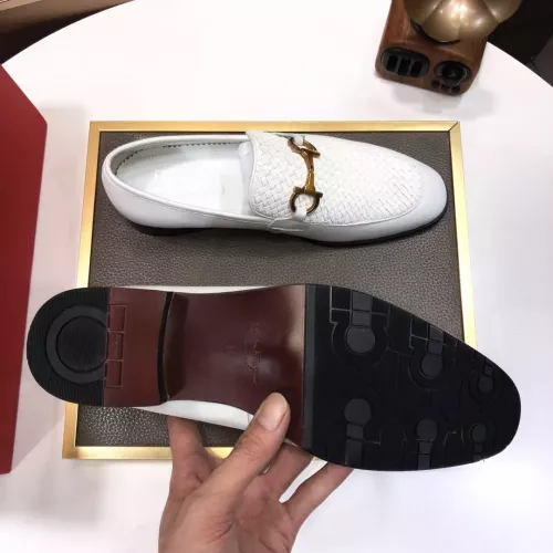Replica Salvatore Ferragamo Leather Shoes For Men #1319147 $102.00 USD for Wholesale