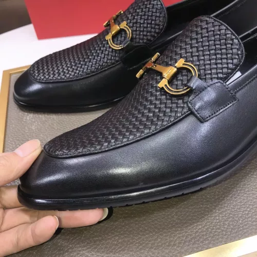 Replica Salvatore Ferragamo Leather Shoes For Men #1319148 $102.00 USD for Wholesale