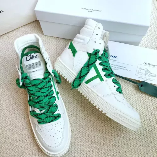 Replica Off-White High Tops Shoes For Men #1319159 $112.00 USD for Wholesale