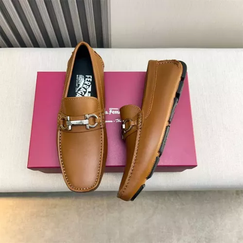 Wholesale Salvatore Ferragamo Leather Shoes For Men #1319303 $100.00 USD, Wholesale Quality Replica Salvatore Ferragamo Leather Shoes