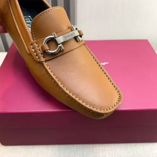 Replica Salvatore Ferragamo Leather Shoes For Men #1319303 $100.00 USD for Wholesale
