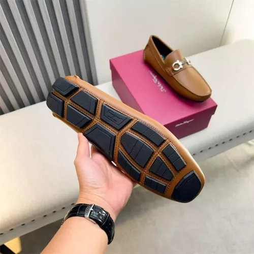 Replica Salvatore Ferragamo Leather Shoes For Men #1319303 $100.00 USD for Wholesale