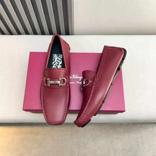 Wholesale Salvatore Ferragamo Leather Shoes For Men #1319304 $100.00 USD, Wholesale Quality Replica Salvatore Ferragamo Leather Shoes