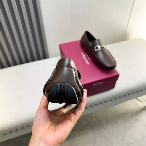 Replica Salvatore Ferragamo Leather Shoes For Men #1319305 $100.00 USD for Wholesale