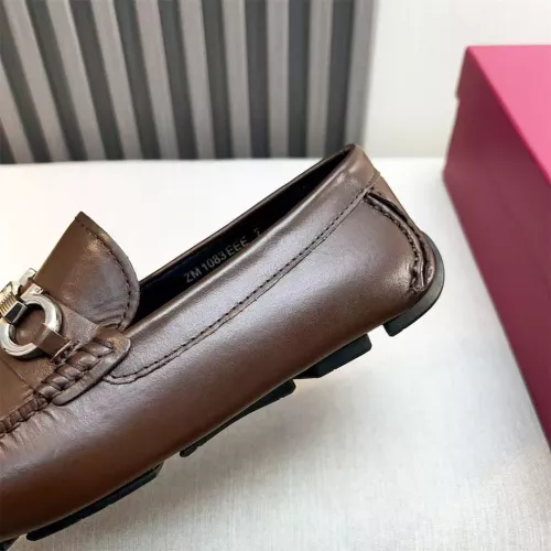 Replica Salvatore Ferragamo Leather Shoes For Men #1319305 $100.00 USD for Wholesale
