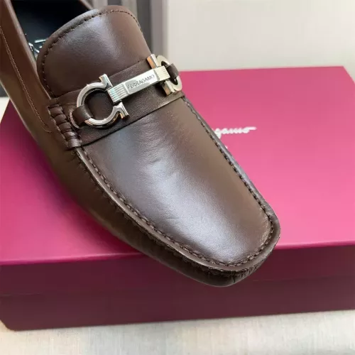 Replica Salvatore Ferragamo Leather Shoes For Men #1319305 $100.00 USD for Wholesale