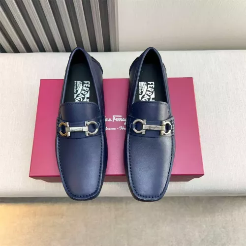 Replica Salvatore Ferragamo Leather Shoes For Men #1319306 $100.00 USD for Wholesale