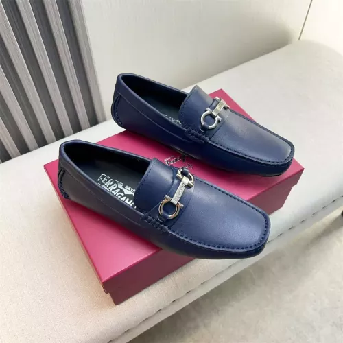 Replica Salvatore Ferragamo Leather Shoes For Men #1319306 $100.00 USD for Wholesale