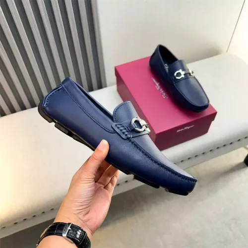 Replica Salvatore Ferragamo Leather Shoes For Men #1319306 $100.00 USD for Wholesale