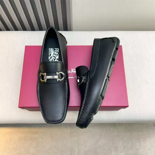 Wholesale Salvatore Ferragamo Leather Shoes For Men #1319307 $100.00 USD, Wholesale Quality Replica Salvatore Ferragamo Leather Shoes