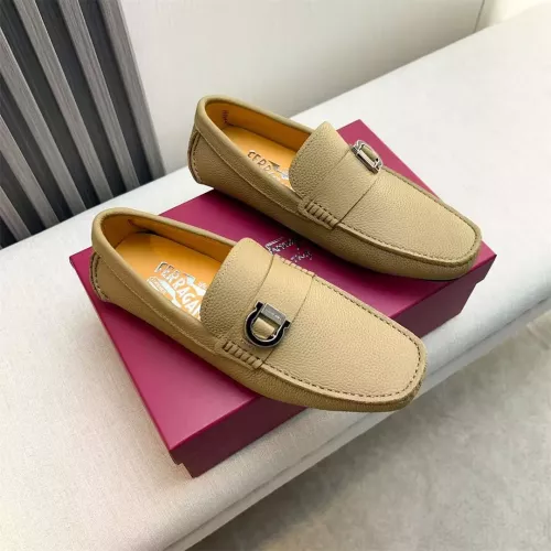 Wholesale Salvatore Ferragamo Leather Shoes For Men #1319308 $100.00 USD, Wholesale Quality Replica Salvatore Ferragamo Leather Shoes