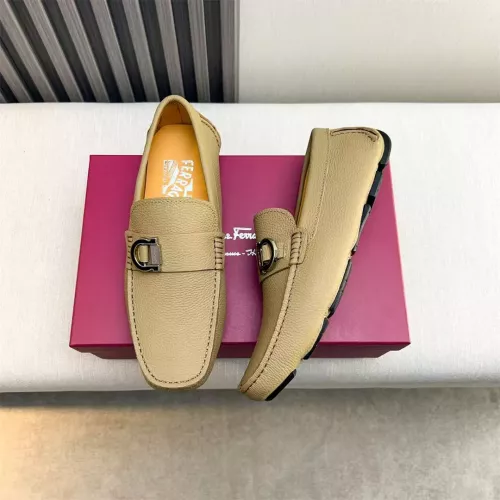 Replica Salvatore Ferragamo Leather Shoes For Men #1319308 $100.00 USD for Wholesale